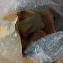 Wiosi Medium  Outdoor Fireplace Clay Chimineas with Chimney Rain Lids and Solid Metal Stands - Yellow Terracotta Chimenea - Rustic Fire Pit Chimnea 16 x 16 x 32-inch (Orange)