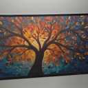 Large Wall Art For Living Room Tree Of Life Canvas Wall Decor Pictures Nature Paintings Vintage Aesthetic Prints Big Textured Artwork Framed Modern Decorations For Office Bedroom Bathroom Gifts 36" x 24"