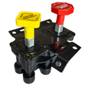 KN20619 MV3 Dash Valve Compatible for Volvo Haldex 3/8″ Push to Connect 1/4″ Unthreaded Mount Hole Trailer Parking Style B Hand Operated Valve RKN20619 20523171 20560009 85123221