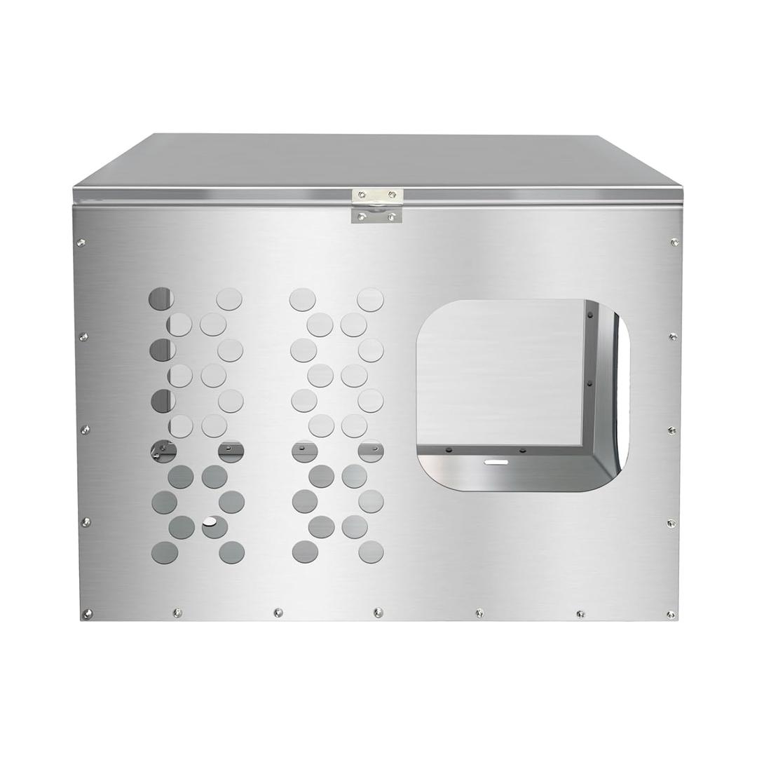 Stainless Steel Generator Box for Outside/RV/Truck/Trailer, Outdoor Generator Storage Box Enclosure (28"x22"x22")