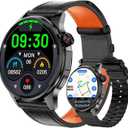 Smart Watch, GPS & Free Maps, AI, Bluetooth Call & Text, Health, Sleep & Fitness Tracker, 100+ Sport Modes, Waterproof, Long Battery Life, Waterproof, Compass, Barometer, 2 Bands Smartwatch for Men