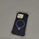 Reukdnv Magnetic for iPhone 15 Pro Case, Military Drop Protection, Compatible with MagSafe, Slim Translucent Matte Shockproof Protective Phone Case with 360 Spin Stand 6.1", Deep Blue