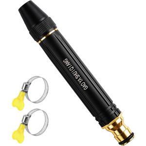 6 x 2026 New Jet Nozzle Power Washer for Garden Hose, Garden Hose Nozzle High Pressure Powerful Cleaning Spray Evenly, High Pressure Hose Nozzle for Car Washing (Black 1)