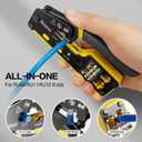 RJ45 Crimp Tool Pass Through Crimper RJ45 Crimping Tool Stripper Cutter Crimper for 8P RJ45 Cat5 Cat5e Cat6 6P RJ11/12 Telephone Connectors Network Enthernet Crimper kit (1)