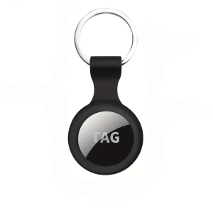 Silicone AirTag Case, Keychain Tracker Holder, Anti-Lost Protective Cover, Shockproof Anti-Scratch Waterproof Design, Perfect for Keys, Luggage, Bags, Pet Collars and Daily Outdoor Use