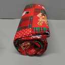 Christmas Quilt Set Full/Queen Size Xmas Bedding Red Buffalo Plaid Patchwork Quilts Reversible Christmas Bedspread Set Rustic Lodge Moose Coverlet Lightweight Quilt Holiday Xmas Snowman Elk Decor (Queen, Xmas Red)