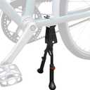 Adjustable Bike Kickstand, Center Mount Bike Double Leg Kickstand Aluminium Alloy Bicycle Kickstand for 24, 26, 27.5, 29 Inch Adult Bikes, Perfect for Cruiser, Road and Hybrid Bike