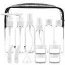 Cosywell Travel Size Bottles for Toiletries 15 Pack 2oz TSA Approved Toiletry Bottles Leak Proof Travel Kit for Women Men TSA Clear Toiletry Bag Shampoo Lotion Skincare Cosmetic Container(White)