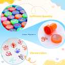 Yexiya 100 Pcs Music Party Stamps for Self Ink Favors Stampers, Colorful Reward Stamper Fillers Bulk for Card Making, Journals, DIY Crafts, Prize, Party Favors