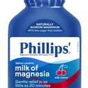 Phillips Milk of Magnesia Liquid Laxative, Wild Cherry Flavor, Stimulant Free, Cramp Free Relief of Occasional Constipation*, Effective in 30 minutes - 6 hours, #1 Milk of Magnesia Brand, 26 oz