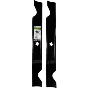 MaxPower 561739B 2 Blade Set for 46" Cut Craftsman, Husqvarna, Poulan Replaces OEM no. 405380, 594892801, 532405380, CMXGZAM110147