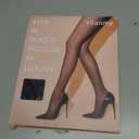 Yilanmy 2 Pairs Rip Resistant Sheer Tights T-Crotch Control Top Pantyhose for Women Reinforced Toe
