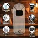 3 Gallon Glass Beverage Dispenser & Spigot Large Drink Dispenser for Parties, Juice, Water, Iced Tea, Sangria, Punch, Cocktails