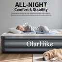 OlarHike Air Mattress Queen with Built in Pump, Inflatable Mattress Blow up Mattress, 18" Colchones Inflables Foldable Air Bed for Guest & Home, Ideal for Camping, 700lbs