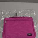 Christian Art Gifts Polyester Bible Cover for Men & Women w/Jesus Fish Patch, Secure Zipper Pocket, Pen Loops, Easy Carry Book Case for Stationery, Accessories, Pink, XL  