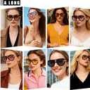A LONG Retro Trendy Aviator Sunglasses for Women Double Bridge UV400 | Vintage Fashion, 70s Aviators