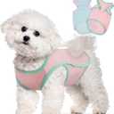 2 Pack Dog Shirts for Small Dogs, Pet Cooling Vest Sun Shirt, Soft Breathable Sun Protection Puppy T-Shirts, Lightweight Summer Clothes, Sleeveless Tank Top Outfit for Dogs, Pink_ Blue M