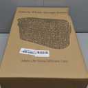 Toilet Paper Storage Basket, Water Hyacinth Toilet Paper Holder for Up to 6 Mega Rolls, Wicker Basket for Bathroom Accessories Organizer, Boho Hand Woven Rattan Decorative Decor, Natural