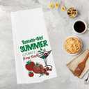 Summer Tomato Dish Towels Vintage Fruit Hand Towel Tea Towel for Home Farmhouse Bathroom Kitchen Decor