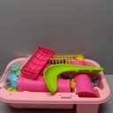 Ploomi Upgraded Toddler Sand Water Table Toy with Electric Water Pump, Kids Sand Water with Faucet/Play Food Accessories/Fishing Toy, Kitchen Play Sink Toys for Girl Boy Age 3+ (Dark-pink)