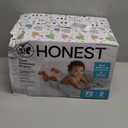The Honest Company Clean Conscious Diapers for Delicate Skin | Up to 100% Leakproof | Hypoallergenic, Fragrance Free | Gender Neutral | Club Box, Size 2 (12-18 lbs), 72 Count (Prints May Vary) (Turtle Time + Pattern Play)