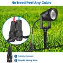 Low Voltage Wire Connectors - Outdoor LED Landscape Lighting Connector 12-18 Gauge Waterproof Landscape Lights Connector for Outside Path Light Deck Light Yard Light Backyard Lighting (60 Pack)