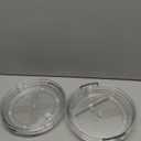 2 Pack 2 Tier Lazy Susan Turntable Organizer 9.25 inch, Rotating Spice Rack Organization for Cabinet, Bathroom, Pantry, Countertop, Kitchen, Vanity, Medicine Cabinet Organizer, Clear