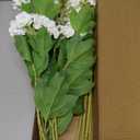 Waipfaru 4PCS Hydrangea Artificial Flowers, Real Touch Flowers, 26.8" Faux Hydrangea Flowers, Latex Real Touch Hydrangeas, Fake Flowers for Home Decor Party Bouquet Wedding Decoration, White