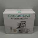 CASABREWS 3700 Essential Espresso Machine 20 Bar, Stainless Steel Cappuccino & Latte Machine with Steam Frother for Home, 49oz Water Tank, Silver (A-Silver)