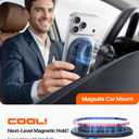 andobil [2026 All-New] Magnetic Phone Grip for Magsafe w/Finger Strap [Comfortable & Durable] Magnetic Phone Ring Holder for MagSafe Accessories & iPhone 17 Air 16 Pro Max Plus 15 14 13 12, Deep Blue