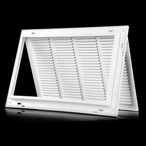 24x18 Return Air Filter Grille [Duct Opening Size] Return Vent Cover for Wall or Ceiling,Steel Return Air Grill Removable Face/Door for 1 inch Filters (24"W x 18"H [Duct Opening])