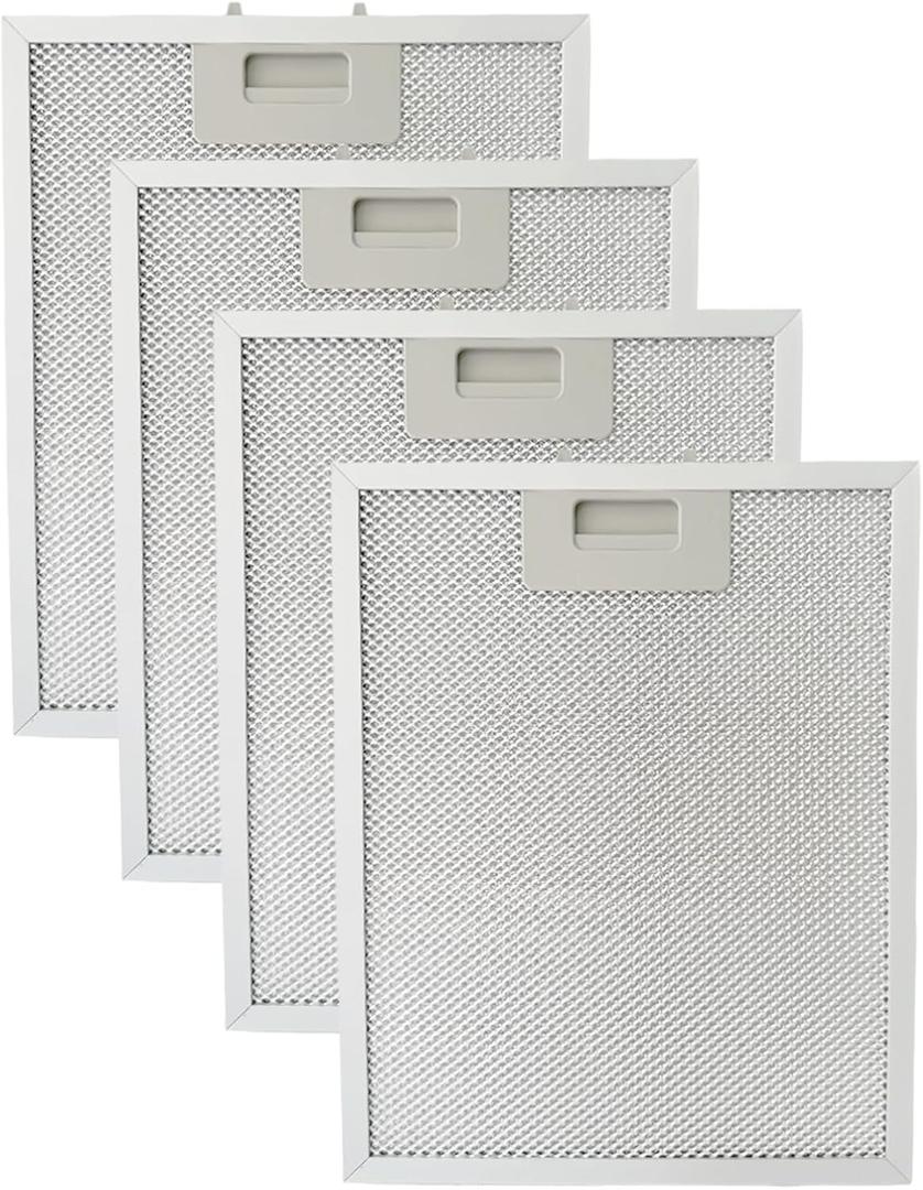 4 Pcs SB08087294 Range Hood Grease Filter Replacement Compatible with Broan Nutone RM523004 RM523604 RM524204, Fit for Kenmore 233.53363, Replaces B08087294 AP5614116 1373064, 11.75"x 9.40"