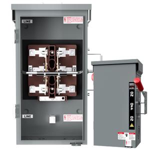 200A Generator Transfer Switch for Home Generator, 48000W Manual Double-Throw Disconnect Switch, 120/240-Volt, NEMA 3R with Wiring Lugs, Indoor/Outdoor (200A 2P Grey)