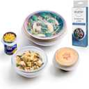 Stasher Premium Reusable Silicone Stretch Lids, Clear, 4pk of 9, 6.5, 4.5, and 2.5 Lids, Airtight Seal, Food Container Covers, BPA Free, Leak-Free, Dishwasher Safe, Microwave Safe, Eco-Friendly