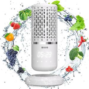 Fruit and Vegetable Washing Machine, Electric Fruit Cleaner, Faster Electrolytic Water, with Large Reaction Area, 6 min Countdown,Ideal for Cleaning Fruit,Vegetable,Rice,Tableware(Beige)