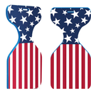 Lunmon 2 Pcs Summer Foam Water Saddle Floats American Flag Printed Lake Pool Floats Comfortable Floating Seats for Pool Lake Water Park