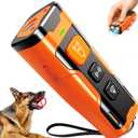 Dog Bark Deterrent Devices, Ultrasonic Anti Barking Device for Dogs, Stopping Own or Neighbor's Dog Barking,Portable Dog Training Device, Safe & Effective for Indoor & Outdoor Use, Orange