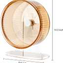 Super-Silent Hamster Exercise Wheel: Silent Spin Toys Hamster Running Wheels with Height Adjustable Stand for Hamsters Gerbils Mice Or Other Small Animals -8.5inch Yellow