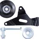 NewYall Belt Idler Pulley and Idler Pulley Bracket for Nissan Frontier 2.4 1998-2004, Xterra 2.4 2000-2004