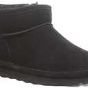 BEARPAW Shorty Youth Boot | Youth's Ankle Boot | Youth's Slip On Boot | Comfortable Winter Boot | Multiple Colors & Sizes (4 Big Kid, Black)