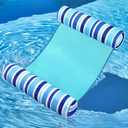 Lunmon Pool Floats Foam Hammock for Adults Non Inflatable, Stripe, Blue