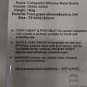 Water Bottle,4 Pcs BPA Free Reuseable Silicone Foldable Leakproof  Water Bottles,Portable Lightweight Water Bottles with Carabiner for Travel Gym Camping,Hiking Outdoor Indoor Sports Color Blue