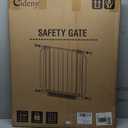 34" Extra Tall Baby Gate for Stairs, Auto Close Stroller Friendly Dog Gate Indoor for Doorways, Pressure Mounted 29"-40" Wide Baby Gate, Easy Walk Through Gate for Children & Pets, White