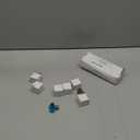 Akstore 10 Pcs Crystal Glass Cabinet Knobs 30mm Diamond Shape Drawer Kitchen Cabinets Dresser Cupboard Wardrobe Pulls Handles (Sky Blue), Missing 4 Knobs And Screws