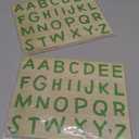 BLUE PANDA Jungle Safari Animal Party Signs with Alphabet Stickers (7 Pieces, 3 Stickers Sheets) - Letter with Jungle Theme