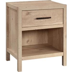 Sauder Pacific View Bedroom Night Stand, Spacious Storage, 1 Drawer Nightstand, Prime Oak Finish