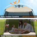 EighteenTek® Screen House Gazebo, 2-4 Person Pop Up Screen Tent, Instant Screen Room with Carry Bag, Outdoor Mosquito Tent Pop-Up, Sun Shade Shelter for Patio, Garden, Backyard, Deck 7 x 4 x 6.5 FT