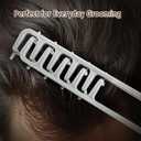 3 x Texture Comb for Men, Wide Tooth Hair Comb for Thick & Curly Hair, Mens Comb for Styling, Volume & Daily Grooming (black)