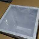 Nearly Natural 15in. Classic Square Metal Planter (White)