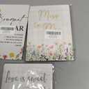 3 x Wedding Engagement Wooden Stand, Floral Bridal Shower Wooden Sign Stand 5x7 Inch, Miss To Mrs Decor,Bridal Shower DecorationsWedding Reception Decor,Gifts For Mr & Mrs, (Assorted)
